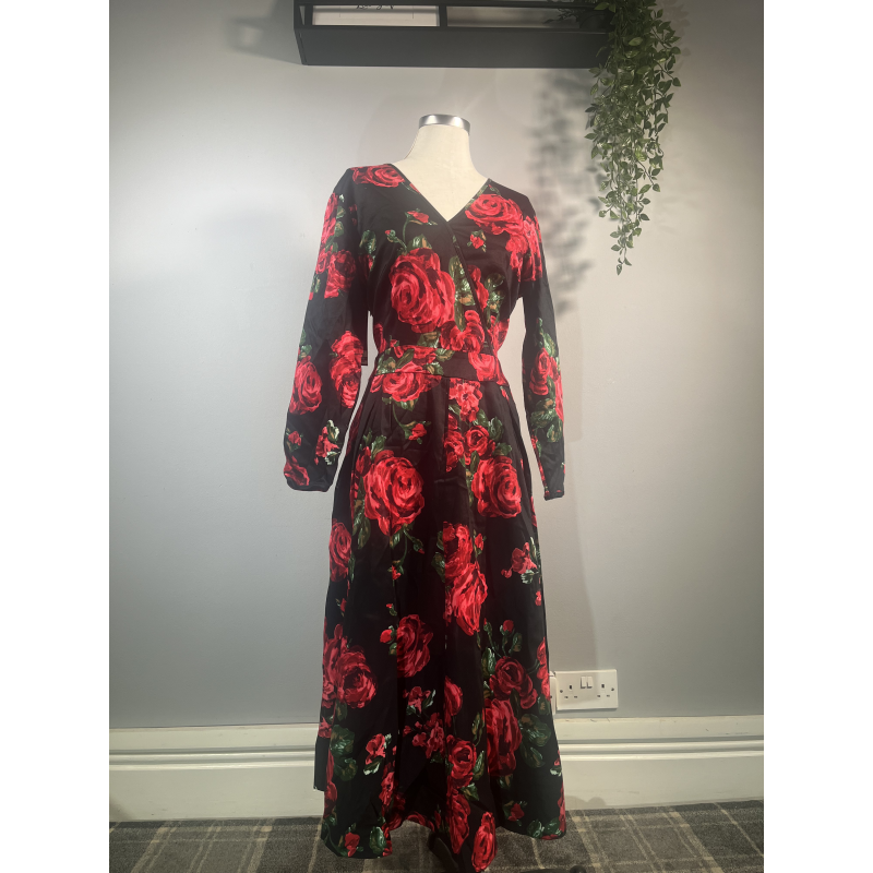 Cosette Dress - Red Red Rose (26/28), Lady V London