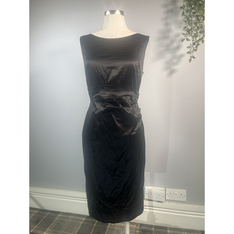 Lady V Dress - Satin Black (10), Lady V London