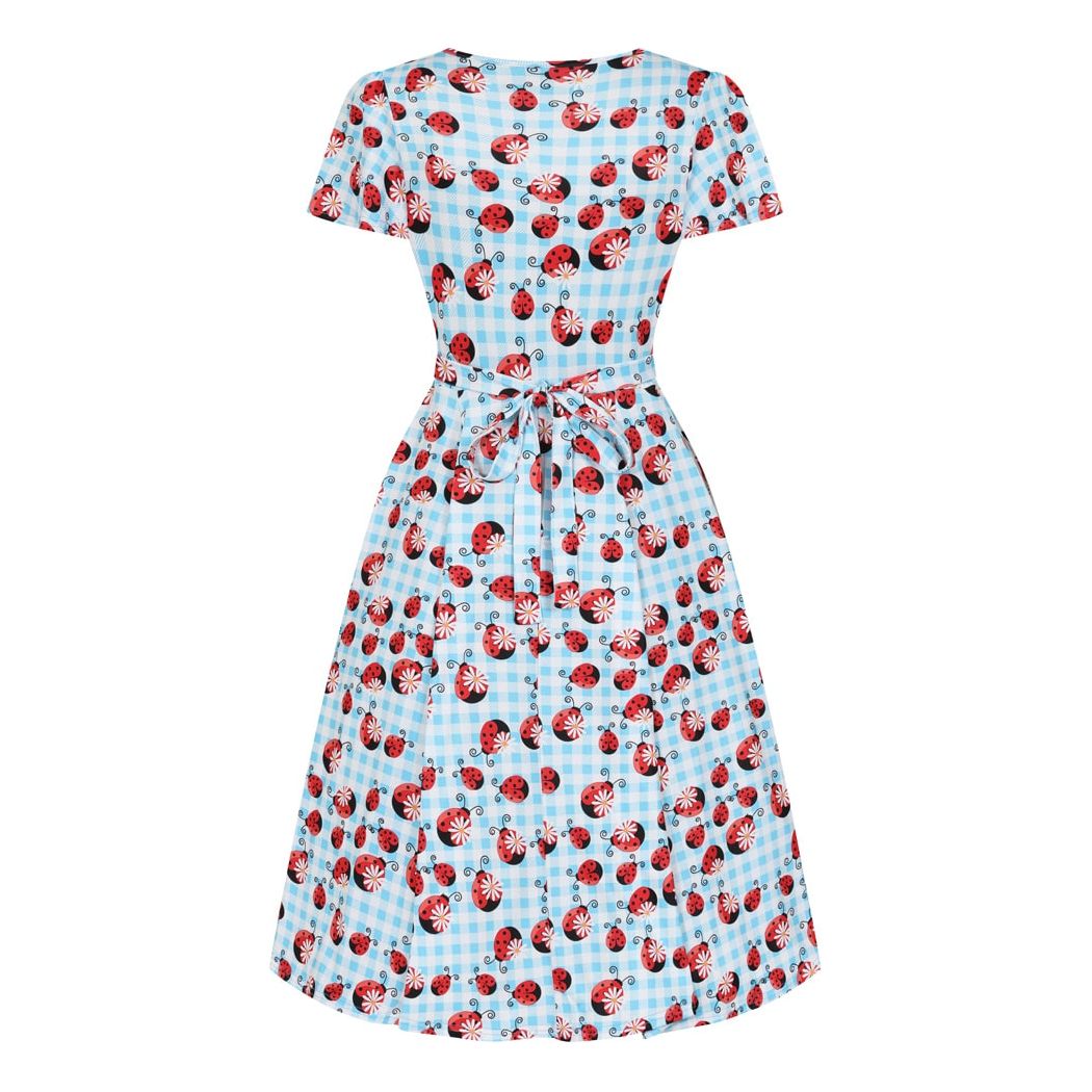 Lyra Dress - Ladybird Gingham, Lady V London