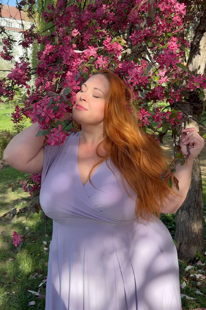 Short Sleeve Lyra Dress - Lilac