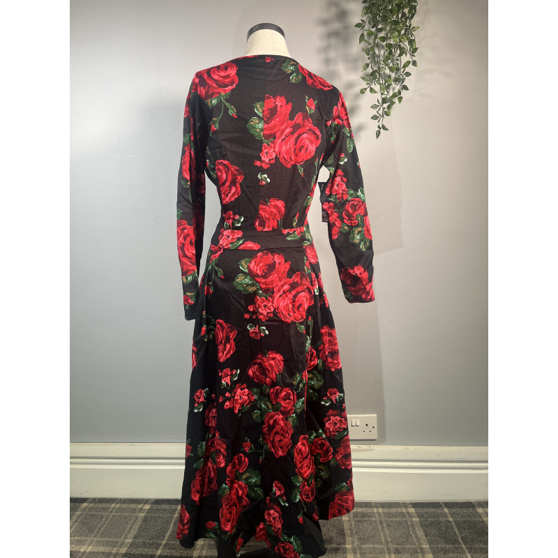 Cosette Dress - Red Red Rose (26/28), Lady V London