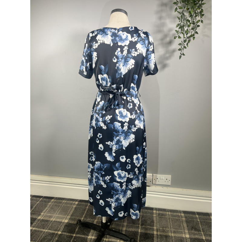 Daphne Dress - Navy Floral (10), Lady V London