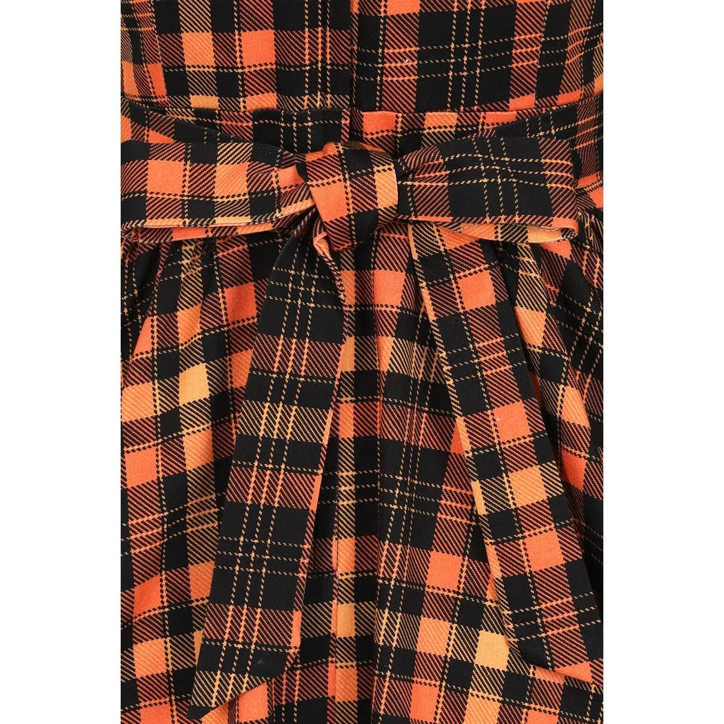 Tea Dress - Halloween Tartan, Lady V London