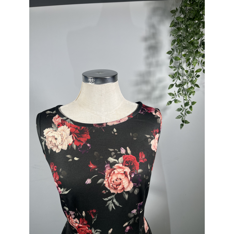 Hepburn Dress - Baroque Roses (12), Lady V London