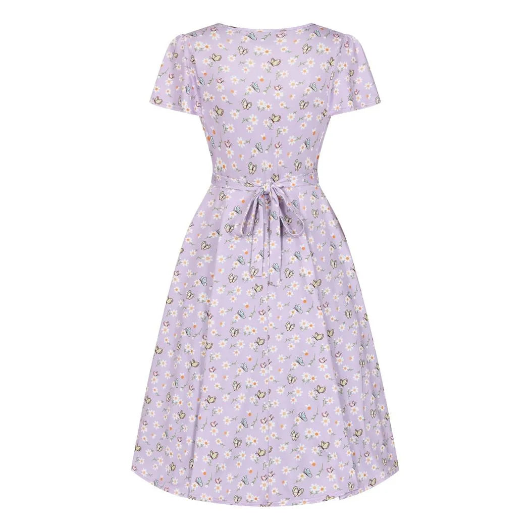 Lyra Dress - Butterfly Daisy, Lady V London