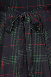 Thumbnail for Lyra Dress - Navy Tartan, Lady V London