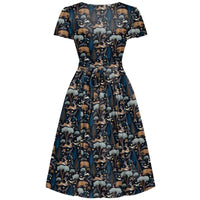 Thumbnail for Lyra Dress - Blue Forest