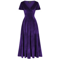 Thumbnail for Lyra Maxi Dress - Purple Velvet