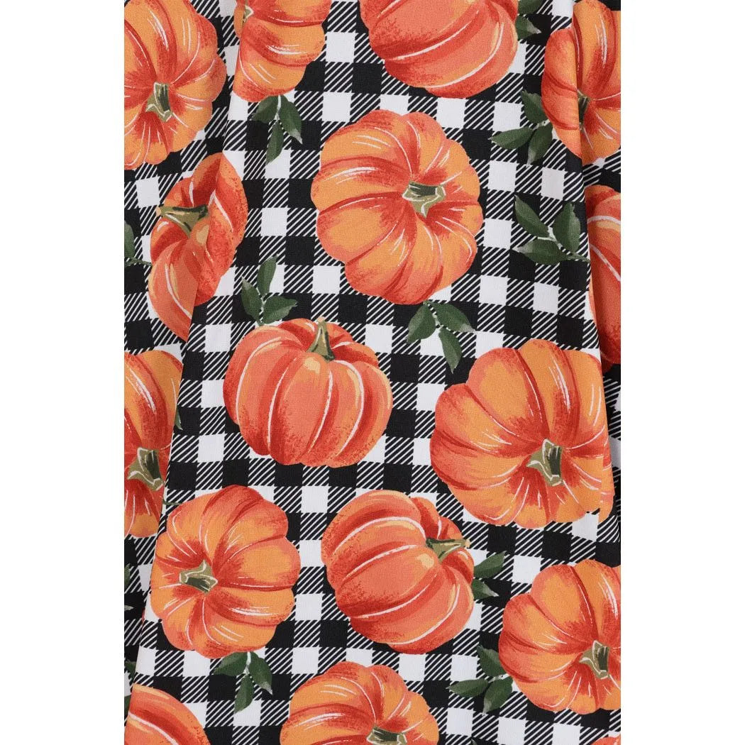 Betty Dress - Pumpkin Gingham