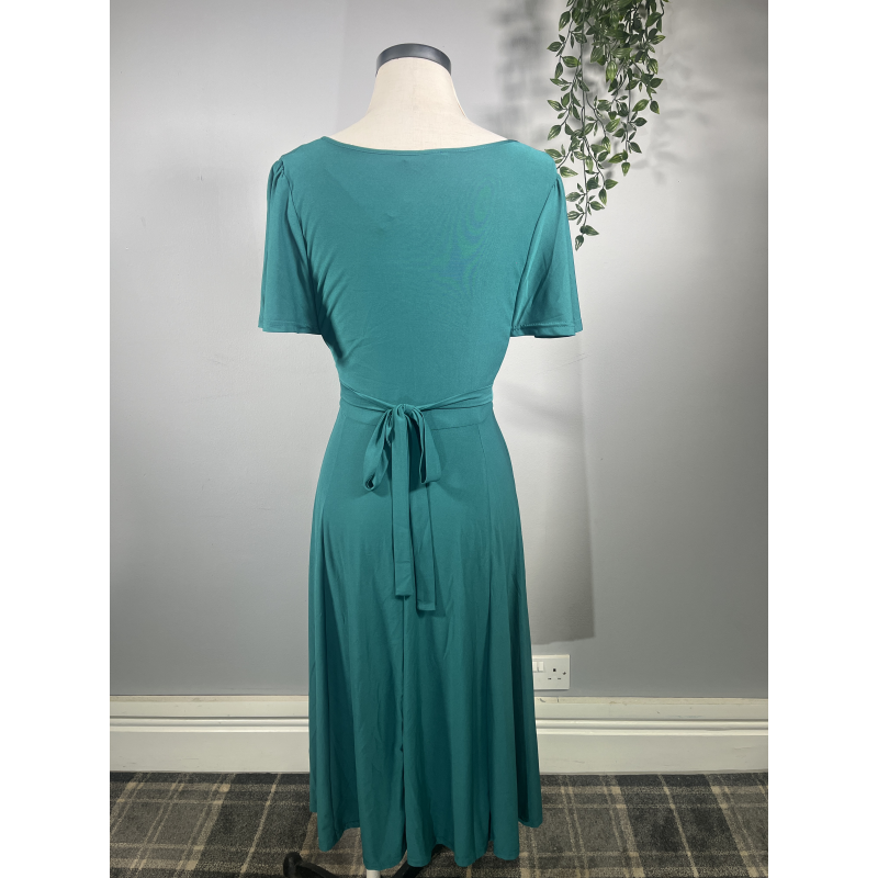 Lyra Dress - Teal (14), Lady V London