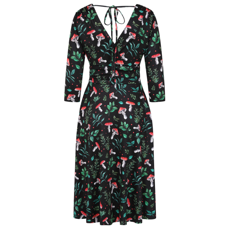 Arabella Dress - Winter Mushroom, Lady V London