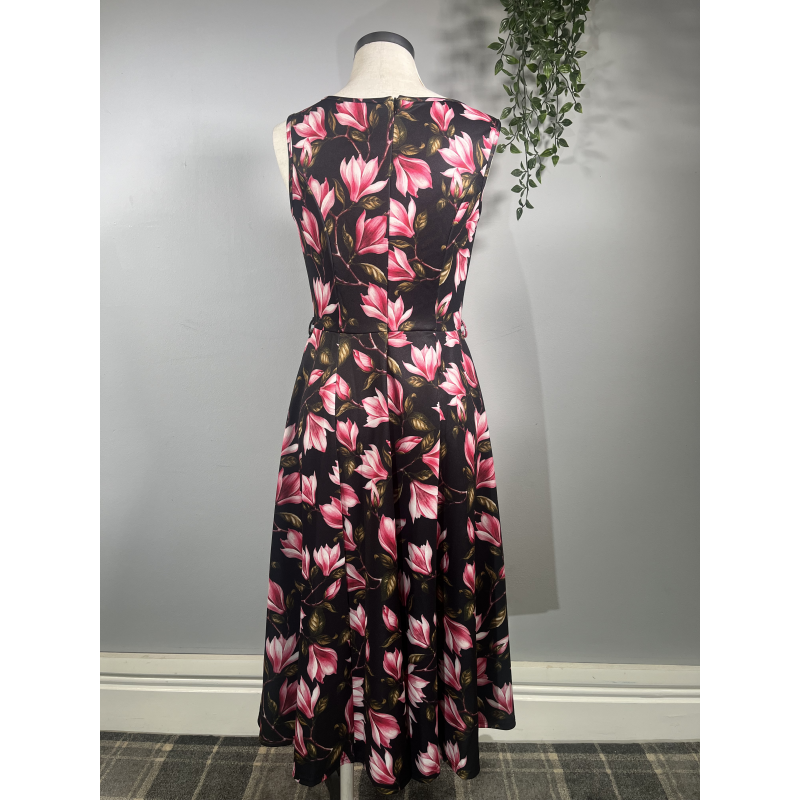 Hepburn Dress - Pink Lily (10), Lady V London