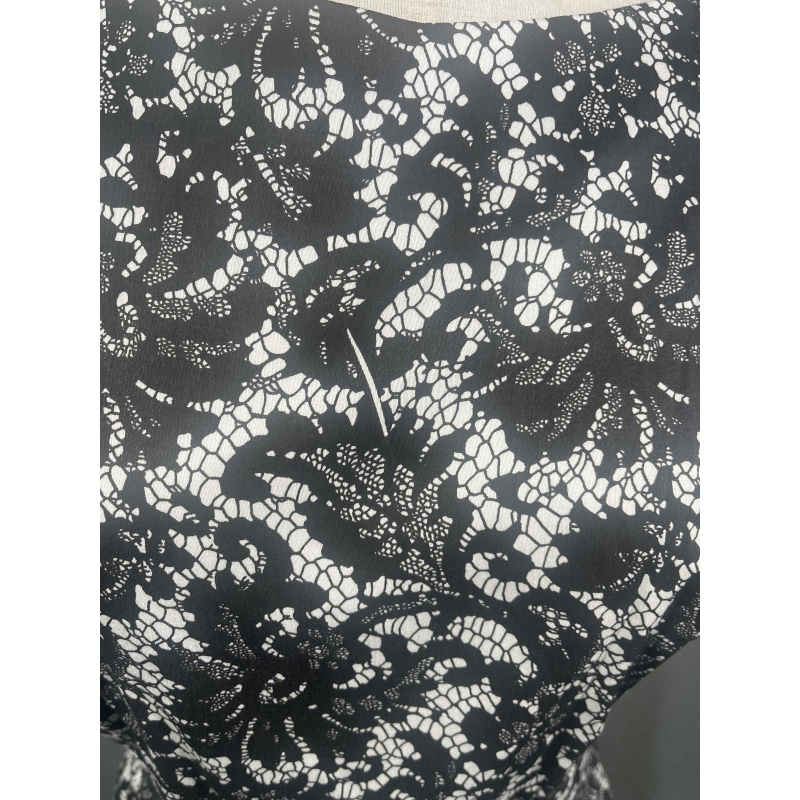 Tea Dress - Black Lace Print (14), Lady V London