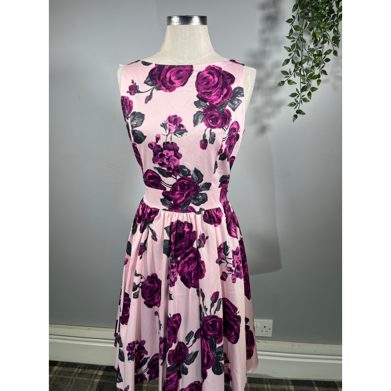 Tea Dress - Purple Posy (12), Lady V London