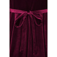 Thumbnail for Lyra Dress - Wine Velvet