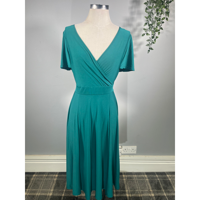 Lyra Dress - Teal (14), Lady V London