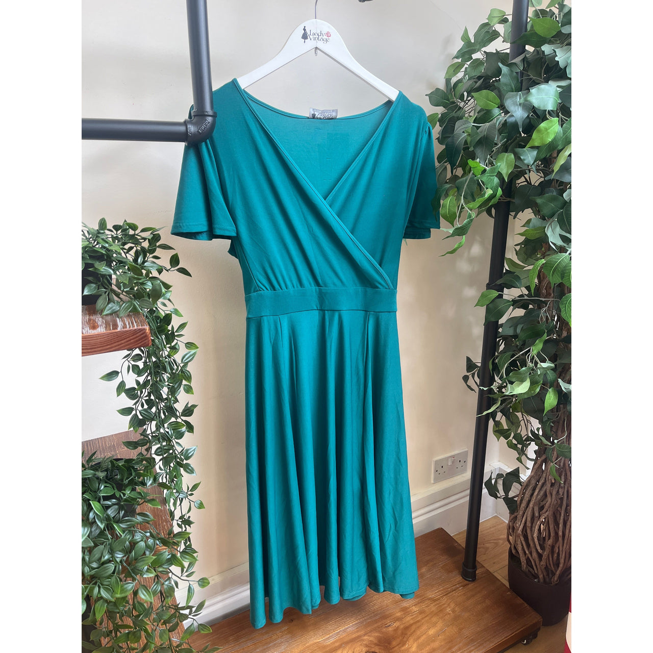 Lyra Dress - Teal (18), Lady V London