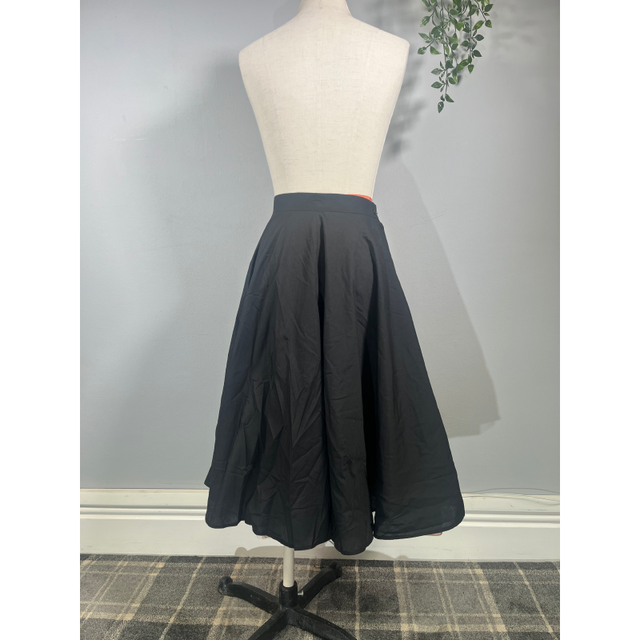 Full Circle Skirt - Black (08), Lady V London