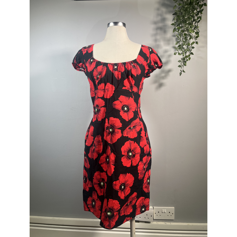 Lady V Dress - Red Anemone (12), Lady V London