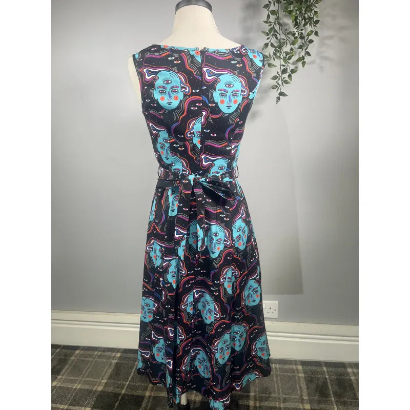 Hepburn Dress - Third Eye (10), Lady V London