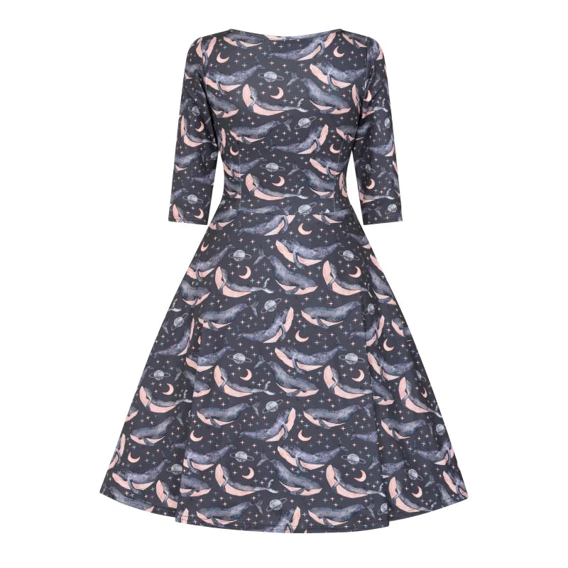 Betty Dress - Celestial Whales