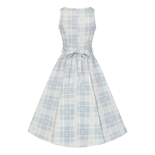 Hepburn Dress - Snowflake, Lady V London