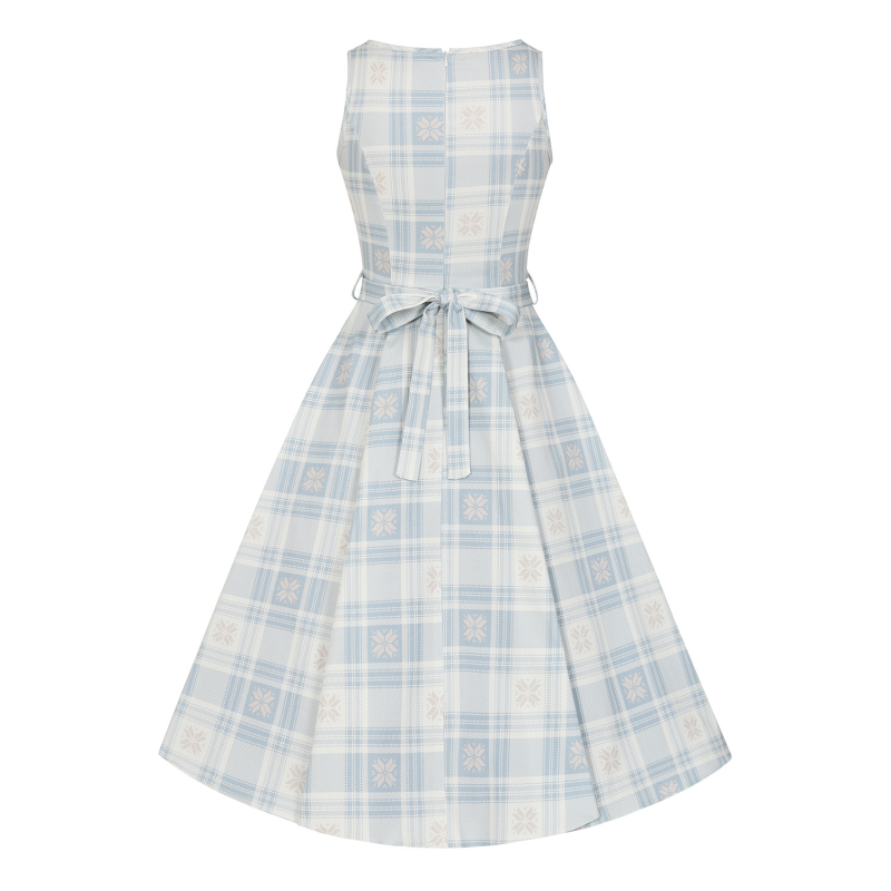 Hepburn Dress - Snowflake, Lady V London