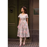 Thumbnail for Lyra - Short Sleeve Dress - Classic Sage Floral