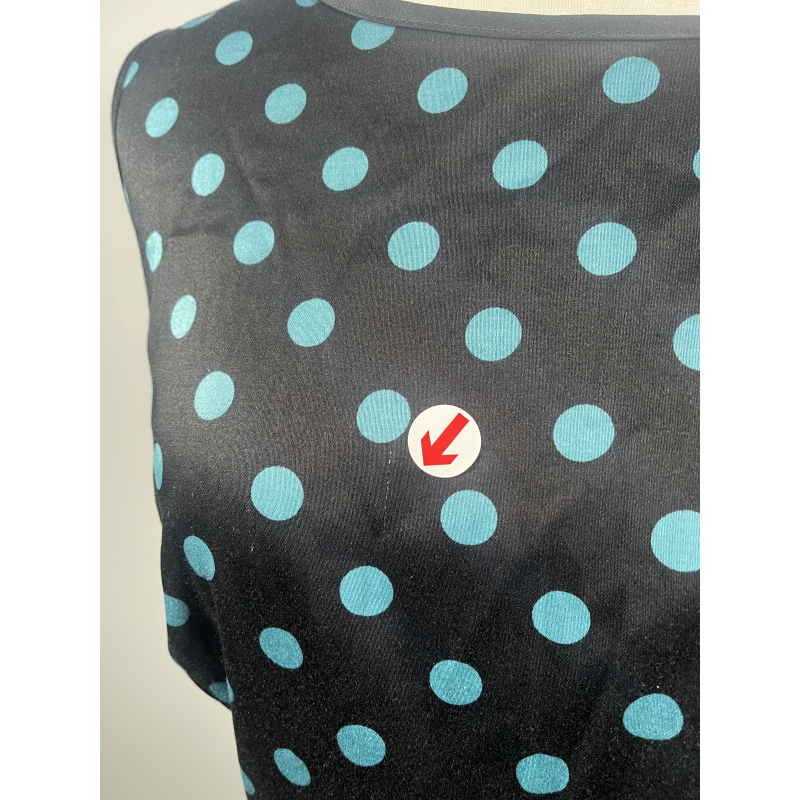 Hepburn Dress - Teal Polka (18), Lady V London