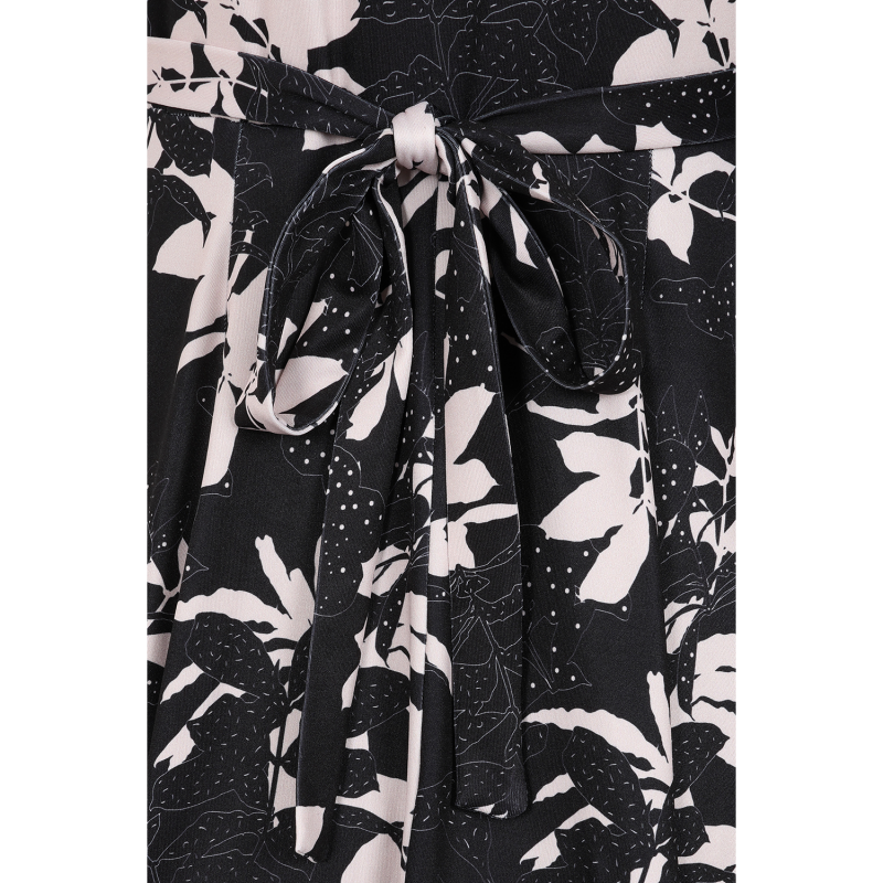 Lyra Dress - Monochrome Floral