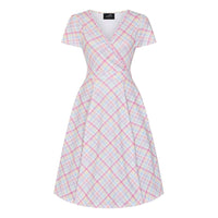 Thumbnail for Lyra Dress - Pastel Gingham, Lady V London