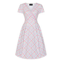 Thumbnail for Lyra Dress - Pastel Gingham, Lady V London