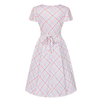 Thumbnail for Lyra Dress - Pastel Gingham, Lady V London