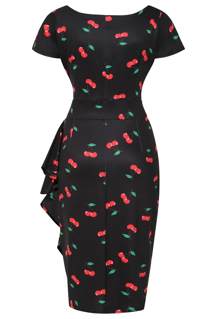 Elsie Dress - Rockabilly Cherry, Lady V London