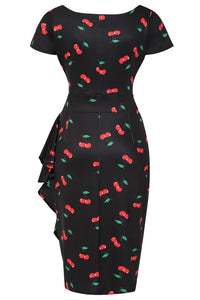 Thumbnail for Elsie Dress - Rockabilly Cherry, Lady V London