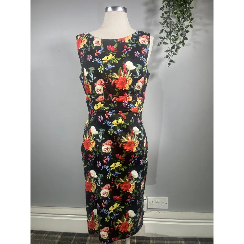 Lady V Dress - Multicolour Floral (12), Lady V London