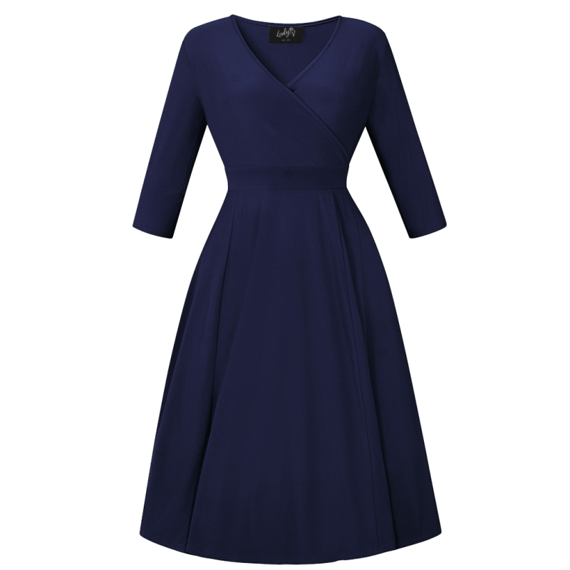 Lyra Dress - Navy