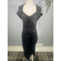 Thumbnail for Lady V Dress - Black Polka (12), Lady V London