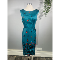 Thumbnail for Venus Dress - Teal Butterfly (16), Lady V London