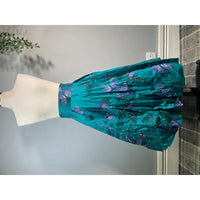 Thumbnail for Full Circle Skirt - Teal Butterfly (08), Lady V London