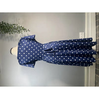 Thumbnail for Lyra Dress - Navy Polka (12), Lady V London