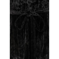 Thumbnail for Lyra Maxi Dress - Black Velvet Glitter Stripe