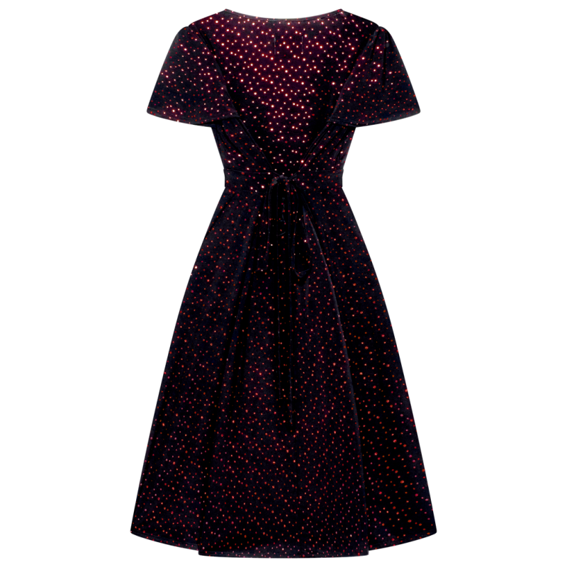 Lyra Dress - Red Sparkle