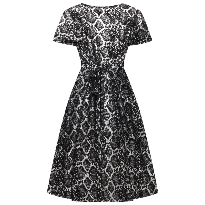 Lyra Dress - Metallic Snake Skin