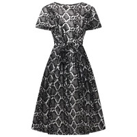 Thumbnail for Lyra Dress - Metallic Snake Skin