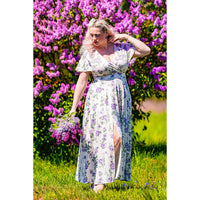 Thumbnail for Lyra - Maxi Dress - Lilac Roses