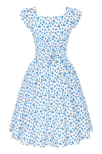 Thumbnail for Swing Dress - Summer Blueberries, Lady V London