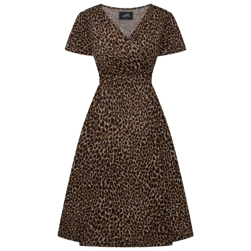 Lyra Dress - Leopard Hearts
