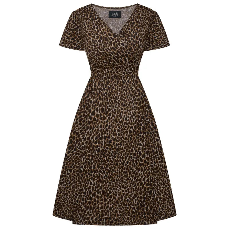 Lyra Dress - Leopard Hearts