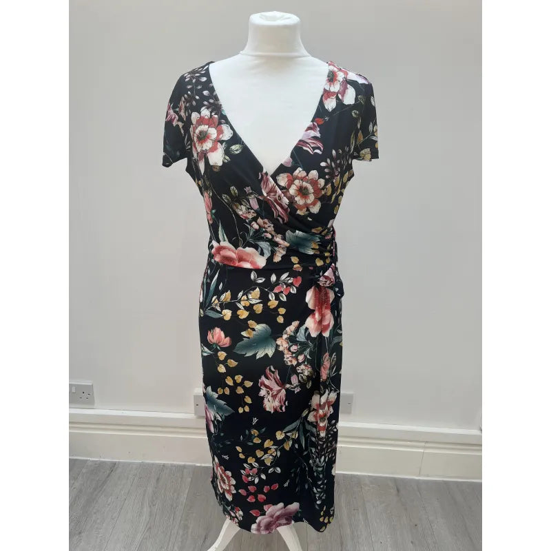 Lady V Dress - Dark Blue Floral (10), Lady V London